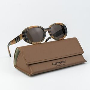 Burberry KIDS Sunglasses Vintage Brown Oval JB4339 377873 NEW AUTHENTIC